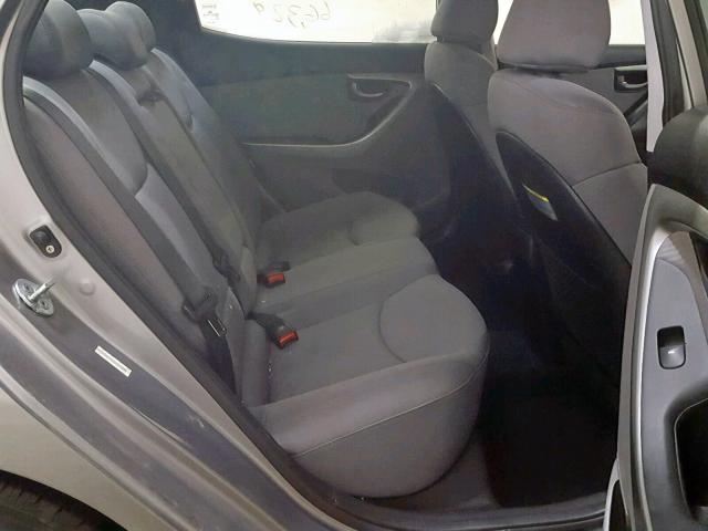 KMHDH4AE3CU186508 - 2012 HYUNDAI ELANTRA GL GRAY photo 6