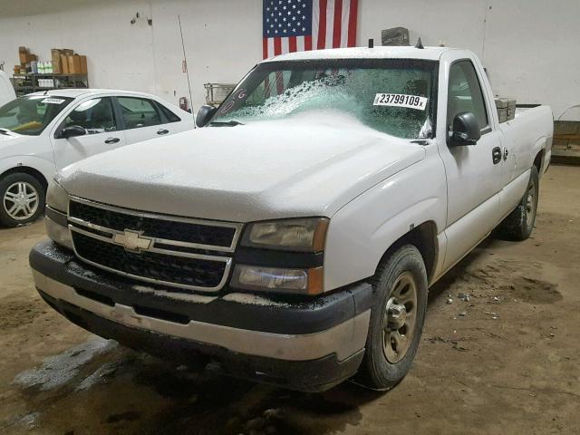 1GCEC14X27Z149591 - 2007 CHEVROLET SILVERADO WHITE photo 2