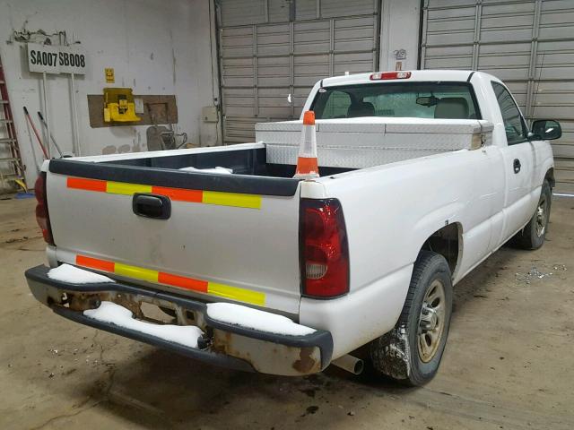 1GCEC14X27Z149591 - 2007 CHEVROLET SILVERADO WHITE photo 4