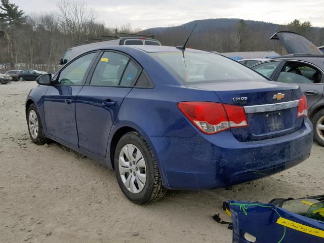 1G1PA5SH5D7200745 - 2013 CHEVROLET CRUZE LS BLUE photo 3