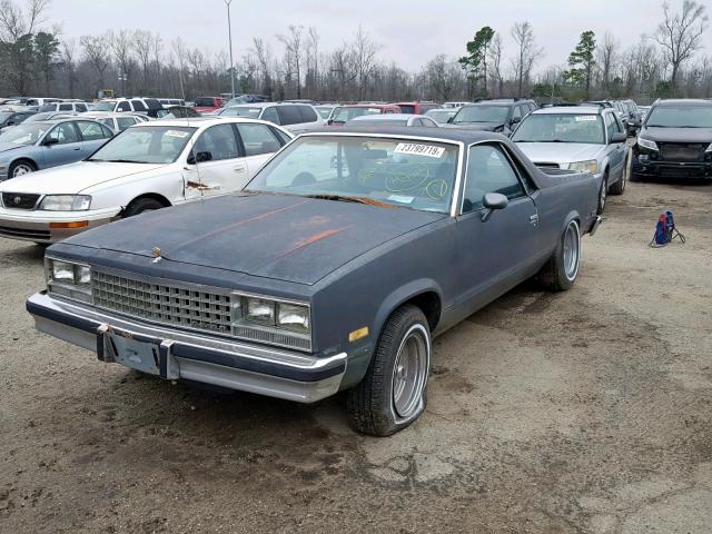 3GCCW80H5FS913810 - 1985 CHEVROLET EL CAMINO CHARCOAL photo 2