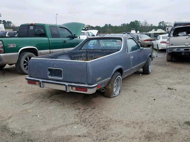 3GCCW80H5FS913810 - 1985 CHEVROLET EL CAMINO CHARCOAL photo 4