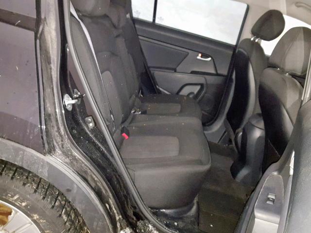 KNDPBCA2XC7337135 - 2012 KIA SPORTAGE L BLACK photo 6