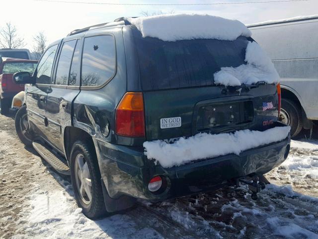 1GKDS13S322430048 - 2002 GMC ENVOY GREEN photo 3