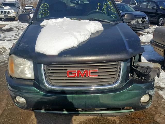 1GKDS13S322430048 - 2002 GMC ENVOY GREEN photo 7