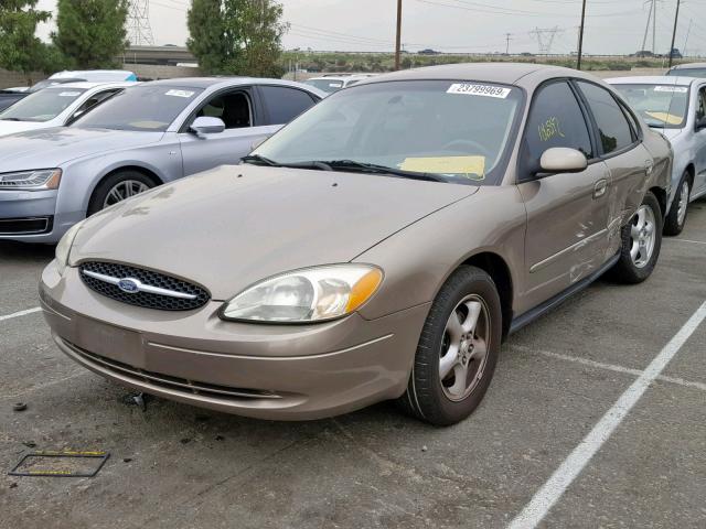 1FAFP55U52A225211 - 2002 FORD TAURUS SES BROWN photo 2