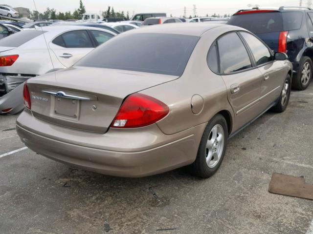 1FAFP55U52A225211 - 2002 FORD TAURUS SES BROWN photo 4