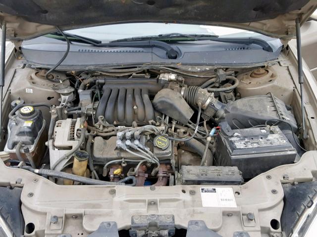 1FAFP55U52A225211 - 2002 FORD TAURUS SES BROWN photo 7