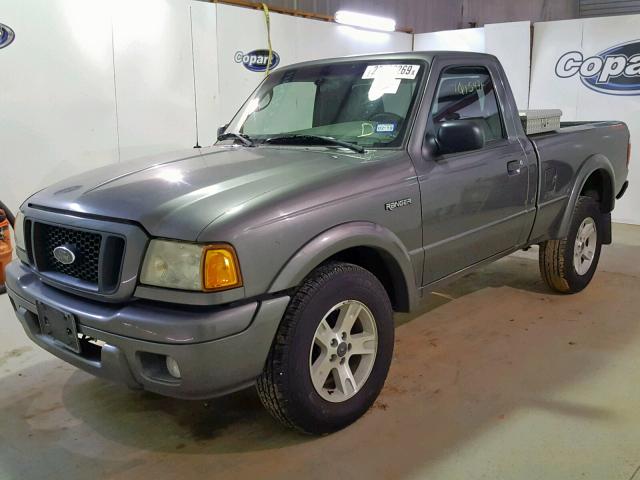 1FTYR10U55PA49758 - 2005 FORD RANGER GRAY photo 2