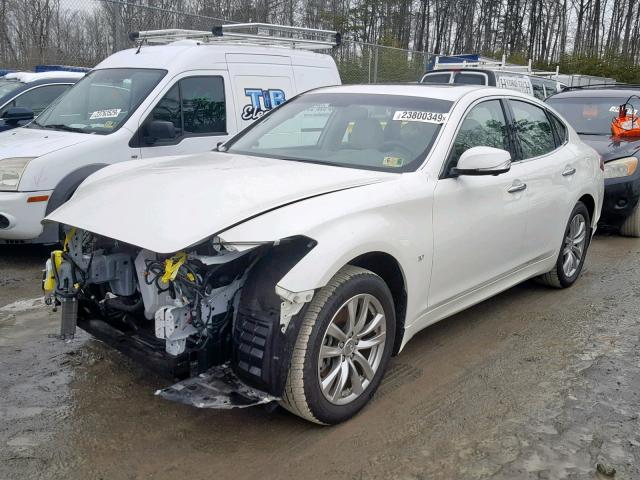 JN1BY1AR5JM220106 - 2018 INFINITI Q70 3.7 LU WHITE photo 2