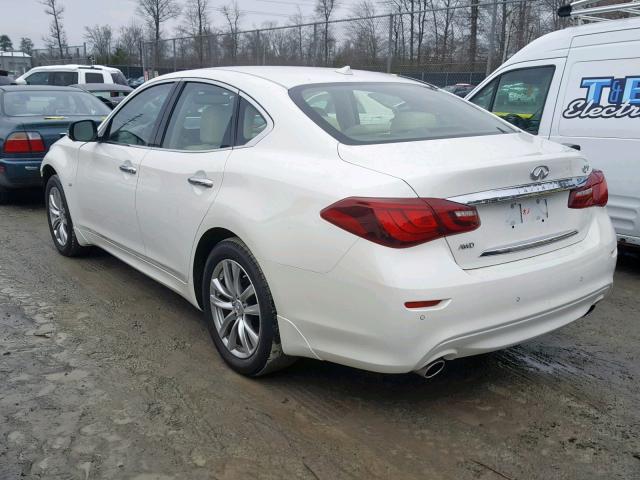 JN1BY1AR5JM220106 - 2018 INFINITI Q70 3.7 LU WHITE photo 3