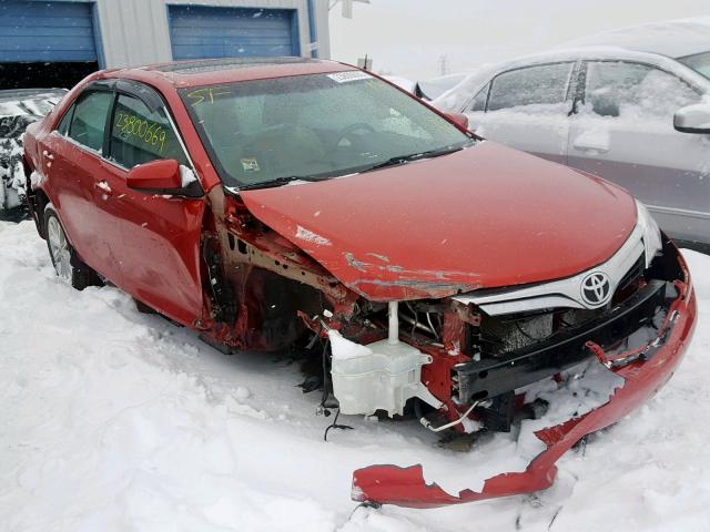 4T1BK1FK5CU519202 - 2012 TOYOTA CAMRY SE RED photo 1