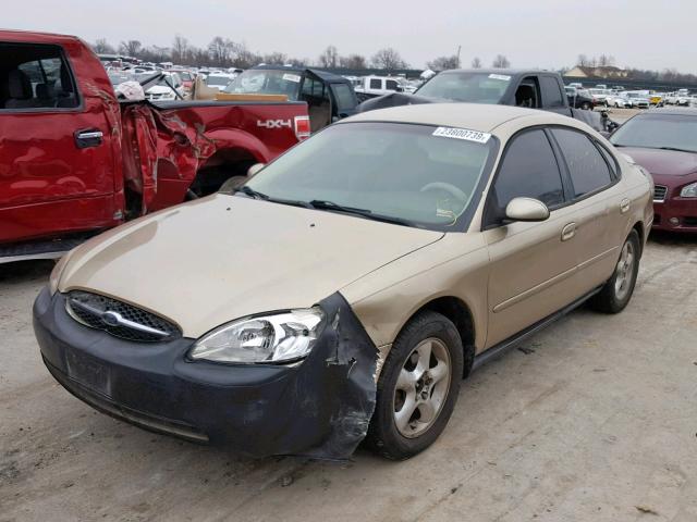 1FAFP55UXYA219249 - 2000 FORD TAURUS SES TAN photo 2