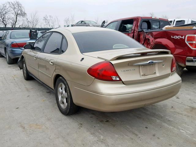 1FAFP55UXYA219249 - 2000 FORD TAURUS SES TAN photo 3