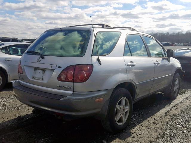 JT6GF10U0Y0045027 - 2000 LEXUS RX 300 SILVER photo 4