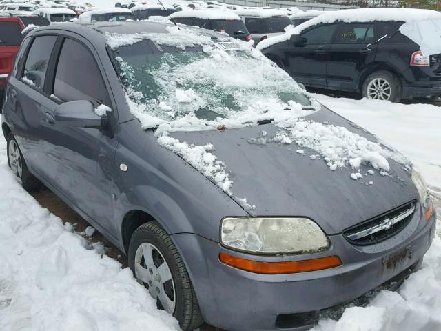 KL1TD66678B178253 - 2008 CHEVROLET AVEO BASE ნაცრისფერი ფოტო 1