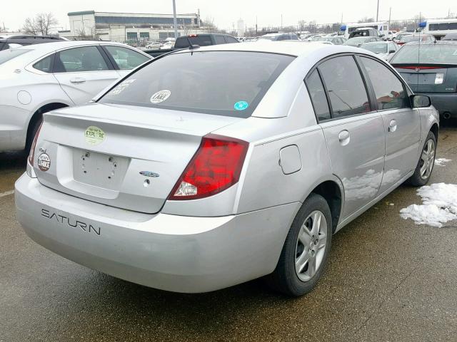 1G8AJ55F67Z198756 - 2007 SATURN ION LEVEL SILVER photo 4