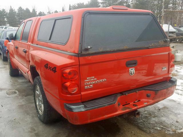 1D7HW48J06S712114 - 2006 DODGE DAKOTA QUA RED photo 4