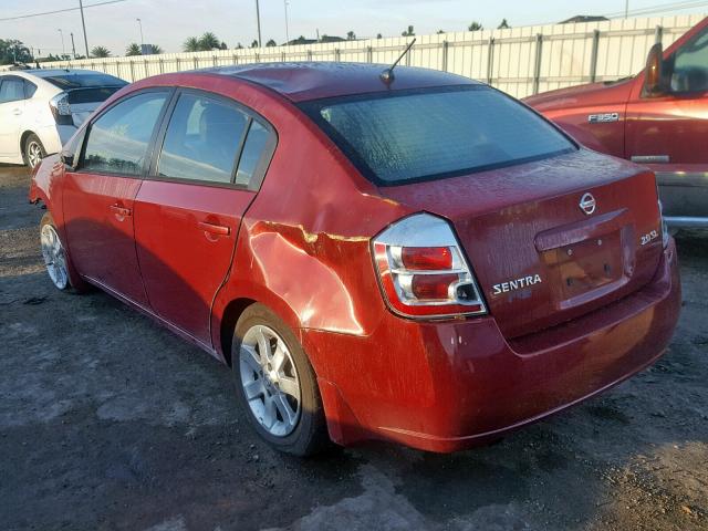 3N1AB61E67L619598 - 2007 NISSAN SENTRA 2.0 RED photo 3