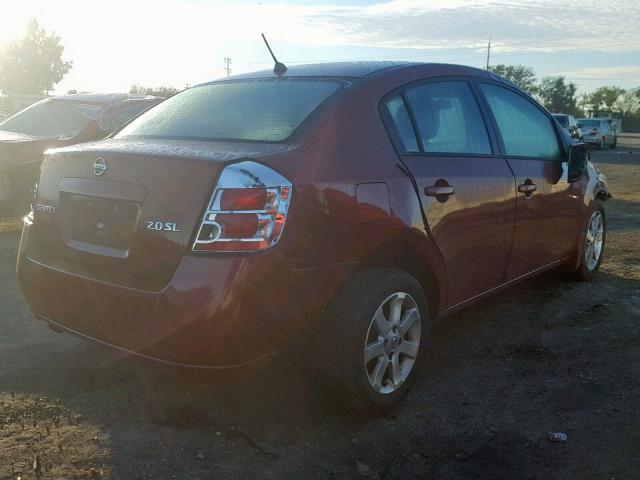 3N1AB61E67L619598 - 2007 NISSAN SENTRA 2.0 RED photo 4