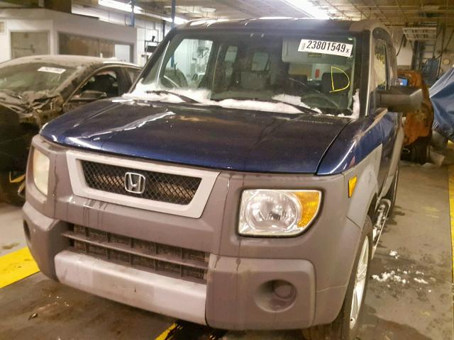 5J6YH28253L008282 - 2003 HONDA ELEMENT DX BLUE photo 2