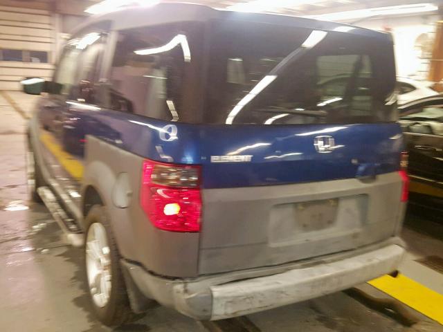 5J6YH28253L008282 - 2003 HONDA ELEMENT DX BLUE photo 3