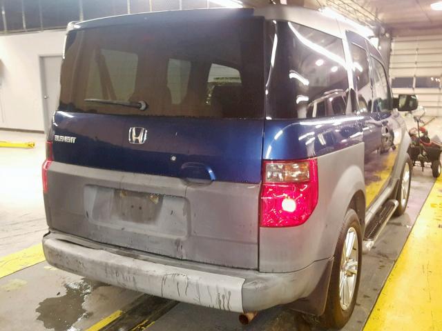 5J6YH28253L008282 - 2003 HONDA ELEMENT DX BLUE photo 4