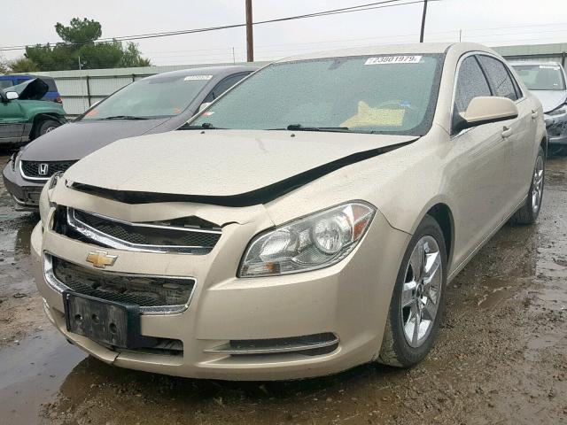 1G1ZC5EB5AF156919 - 2010 CHEVROLET MALIBU 1LT GOLD photo 2