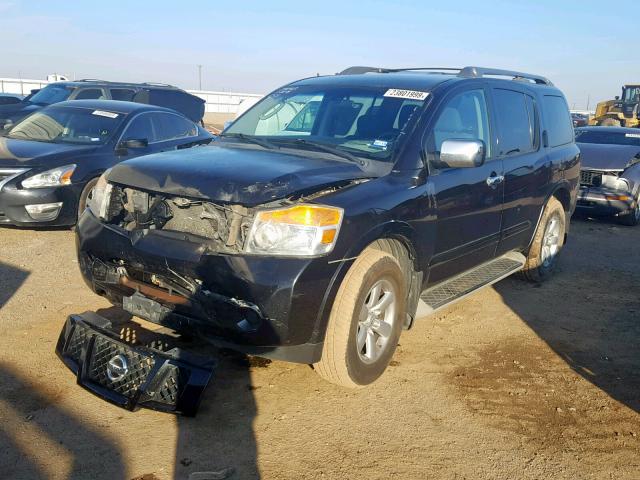 5N1BA0ND3CN601021 - 2012 NISSAN ARMADA SV BLACK photo 2