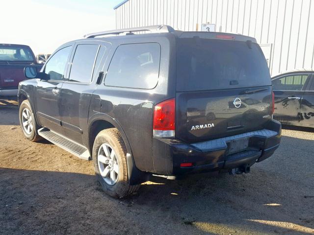 5N1BA0ND3CN601021 - 2012 NISSAN ARMADA SV BLACK photo 3