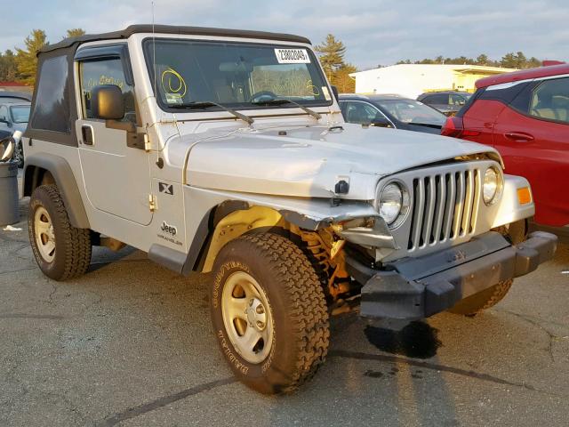 1J4FA39S33P367350 - 2003 JEEP WRANGLER C SILVER photo 1