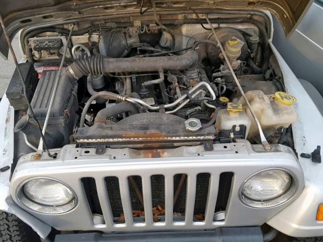 1J4FA39S33P367350 - 2003 JEEP WRANGLER C SILVER photo 7