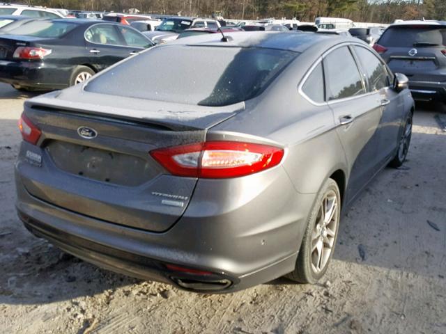 3FA6P0K99DR136432 - 2013 FORD FUSION TIT GRAY photo 4