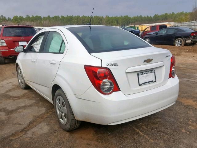 1G1JA5SH3D4155456 - 2013 CHEVROLET SONIC LS WHITE photo 3