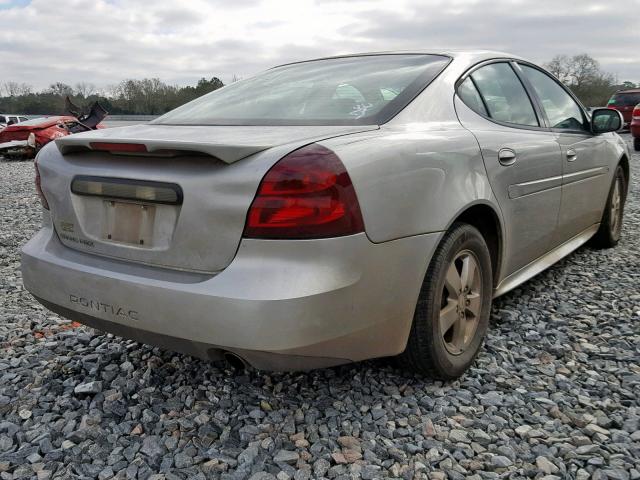 2G2WP552871222186 - 2007 PONTIAC GRAND PRIX SILVER photo 4