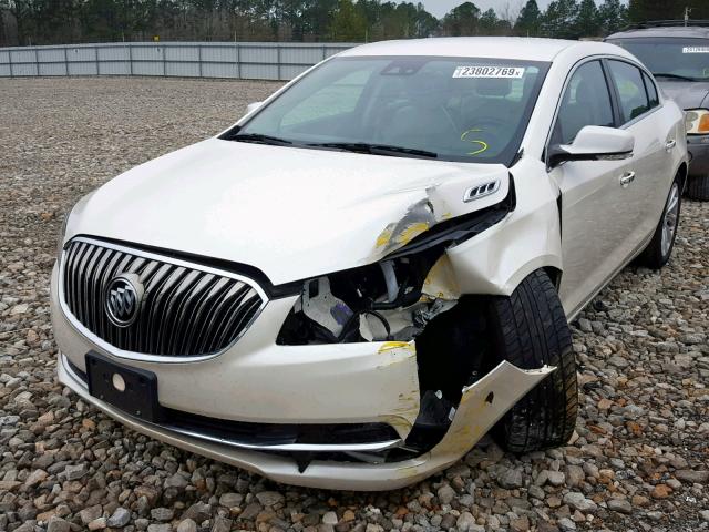 1G4GB5G34EF190892 - 2014 BUICK LACROSSE CREAM photo 2