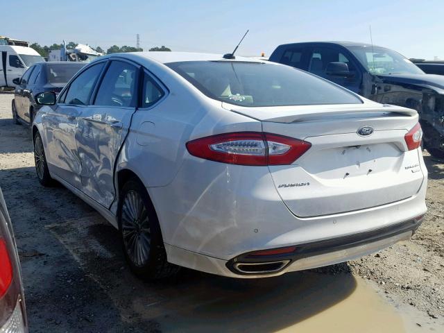 3FA6P0K93FR268511 - 2015 FORD FUSION TIT WHITE photo 3