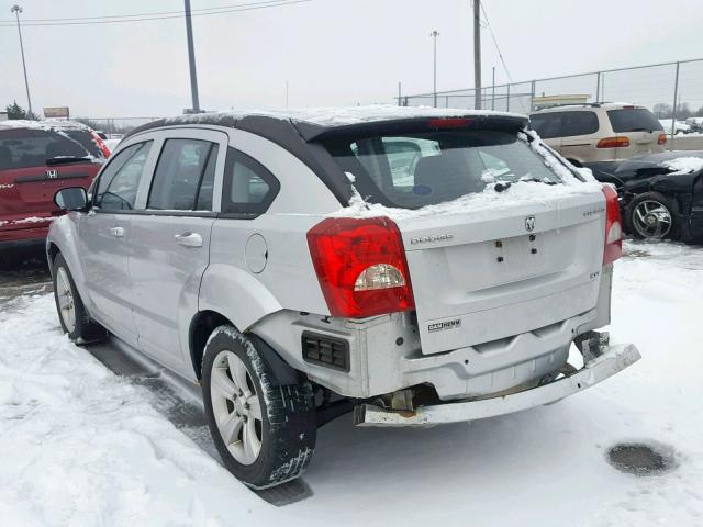 1B3CB4HA9AD662392 - 2010 DODGE CALIBER SX SILVER photo 3