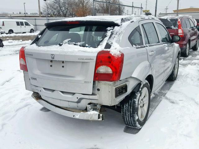 1B3CB4HA9AD662392 - 2010 DODGE CALIBER SX SILVER photo 4