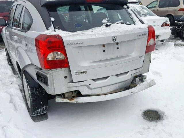 1B3CB4HA9AD662392 - 2010 DODGE CALIBER SX SILVER photo 9