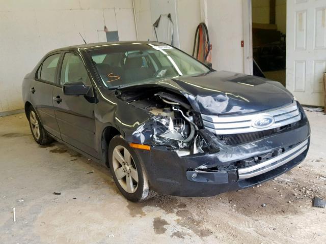 3FAHP07Z78R174507 - 2008 FORD FUSION SE BLACK photo 1