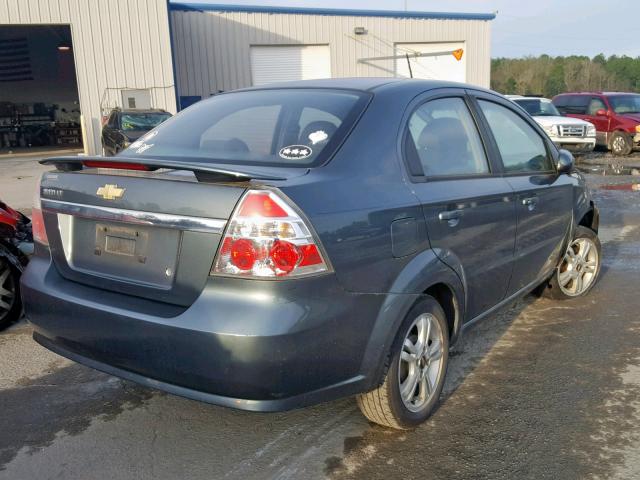 KL1TG5DE3BB152607 - 2011 CHEVROLET AVEO LT GREEN photo 4