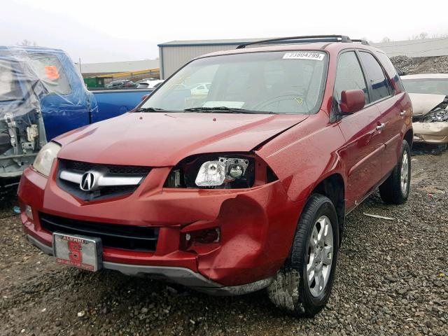 2HNYD18886H525880 - 2006 ACURA MDX TOURIN RED photo 2