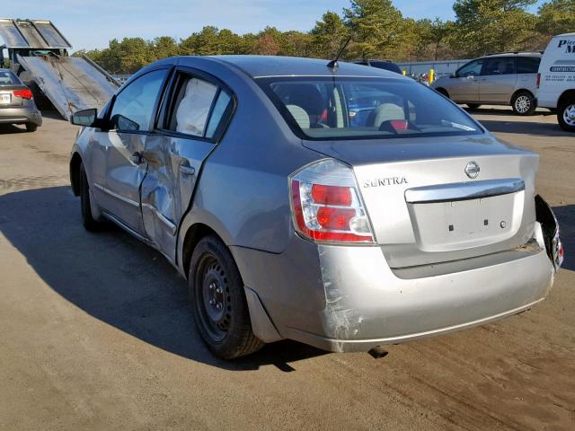 3N1AB6AP5AL627927 - 2010 NISSAN SENTRA 2.0 SILVER photo 3