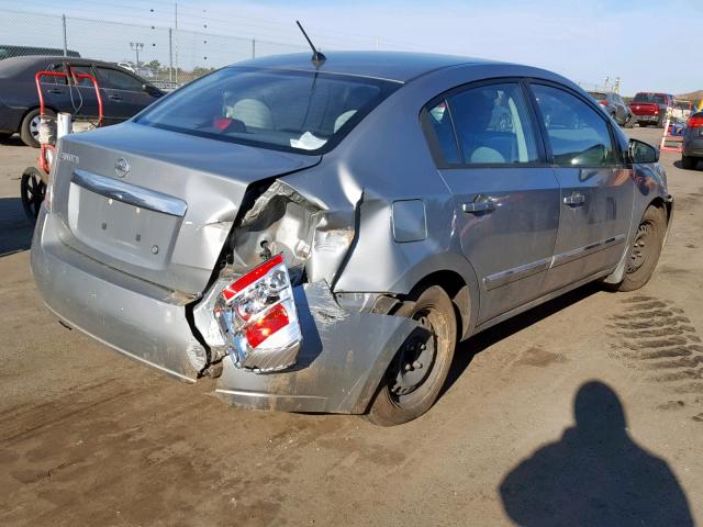 3N1AB6AP5AL627927 - 2010 NISSAN SENTRA 2.0 SILVER photo 4