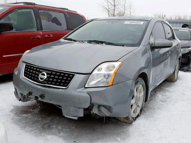 3N1AB61E58L619383 - 2008 NISSAN SENTRA 2.0 GRAY photo 2