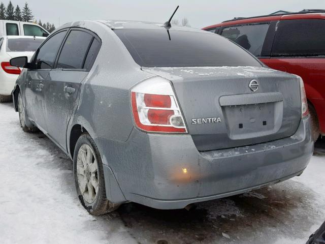 3N1AB61E58L619383 - 2008 NISSAN SENTRA 2.0 GRAY photo 3