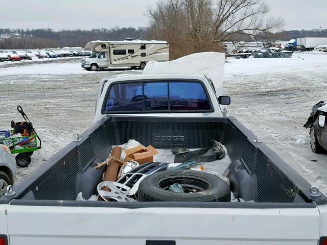 1B7FL26X8NS552925 - 1992 DODGE DAKOTA WHITE photo 6