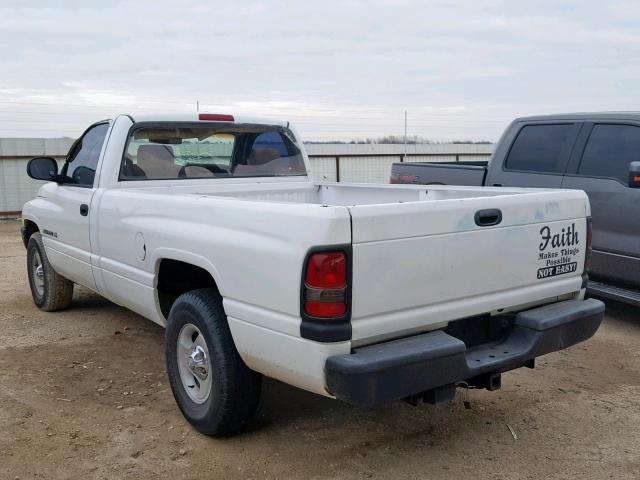 1B7HC16X51S749435 - 2001 DODGE RAM 1500 WHITE photo 3