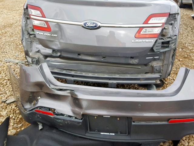 1FAHP2F89DG131390 - 2013 FORD TAURUS LIM GRAY photo 9